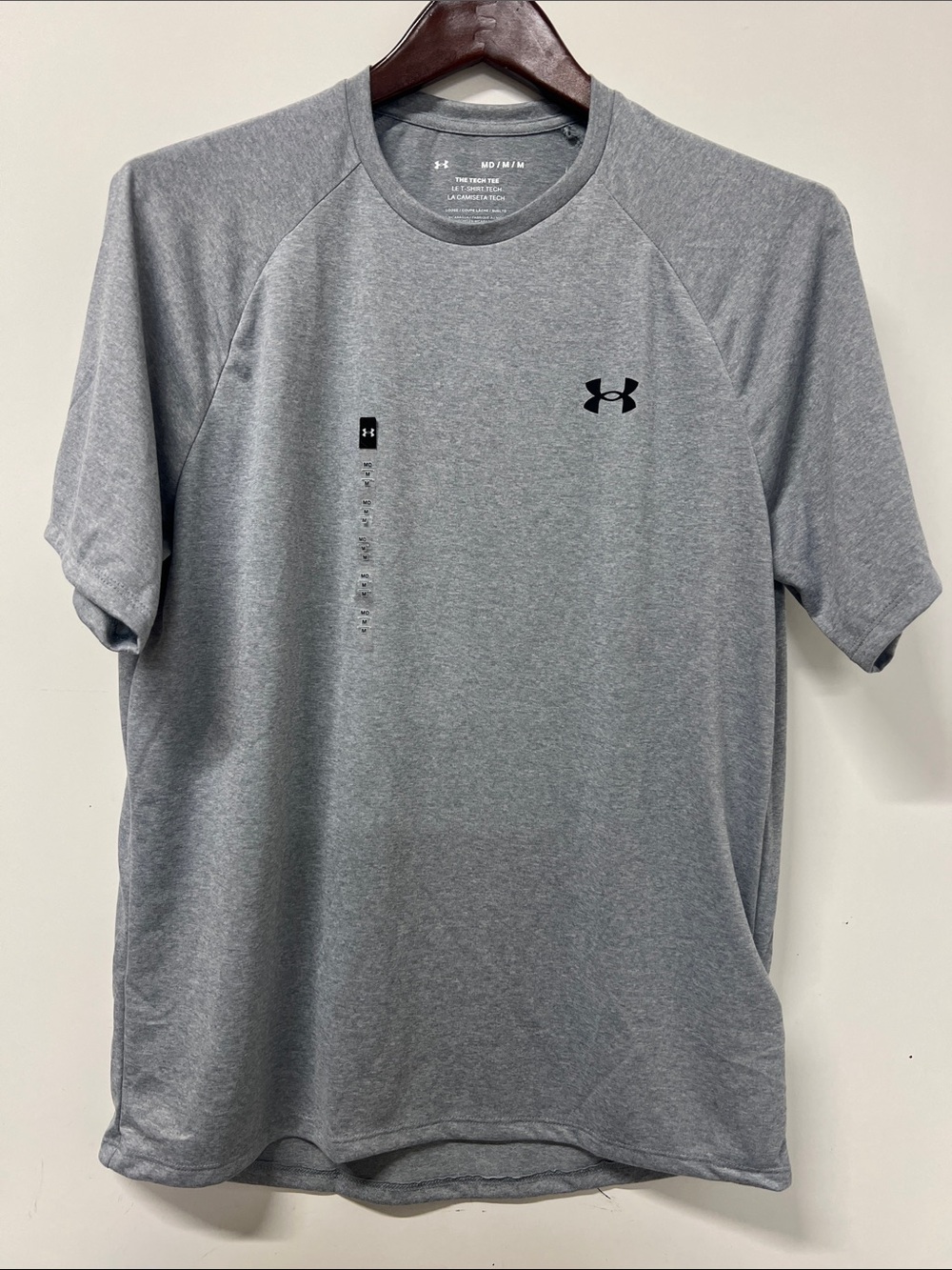 Men's Under Armour The Tech Tee Medium Gray Short Sleeve NWT